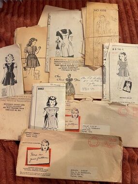 2/$40 1940-50s Vintage Children's Dress Sewing Patterns - Mail Subscriptions